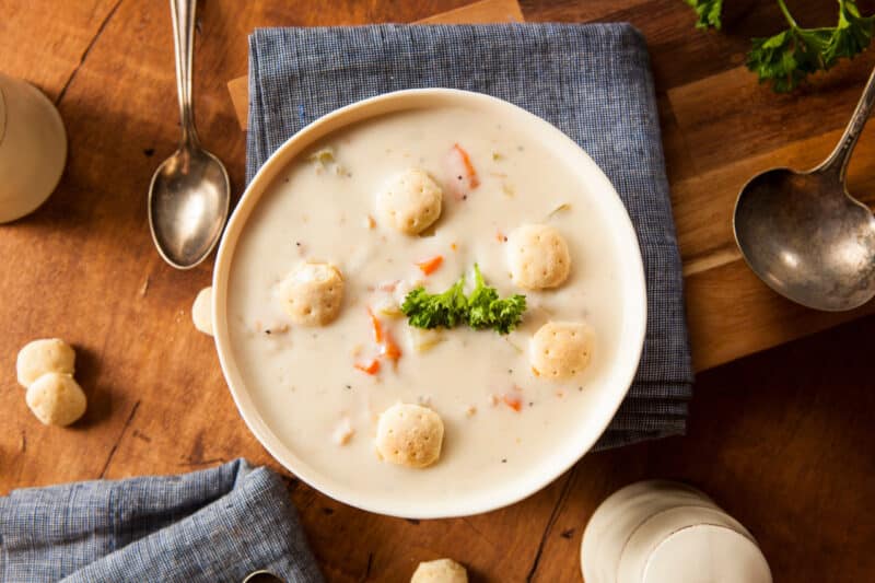 Amherst NH Restaurants The Savory Origins of Clam Chowder Bentley's